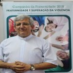 Padre Cesar Leandro Padilha recebeu jornalistas na sede da CNBB Regional Sul 3.